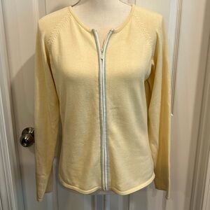 Eddie Bauer size medium yellow cardigan